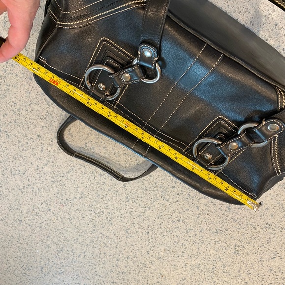 Black Leather Coach Bag - Picture 7 of 10